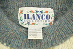 Vintage 1990s Ilanco Patchwork Knitted Crewneck Sweater