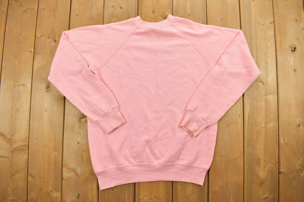 Vintage 1980s Teddy Bear Rope Pull Raglan Crewneck
