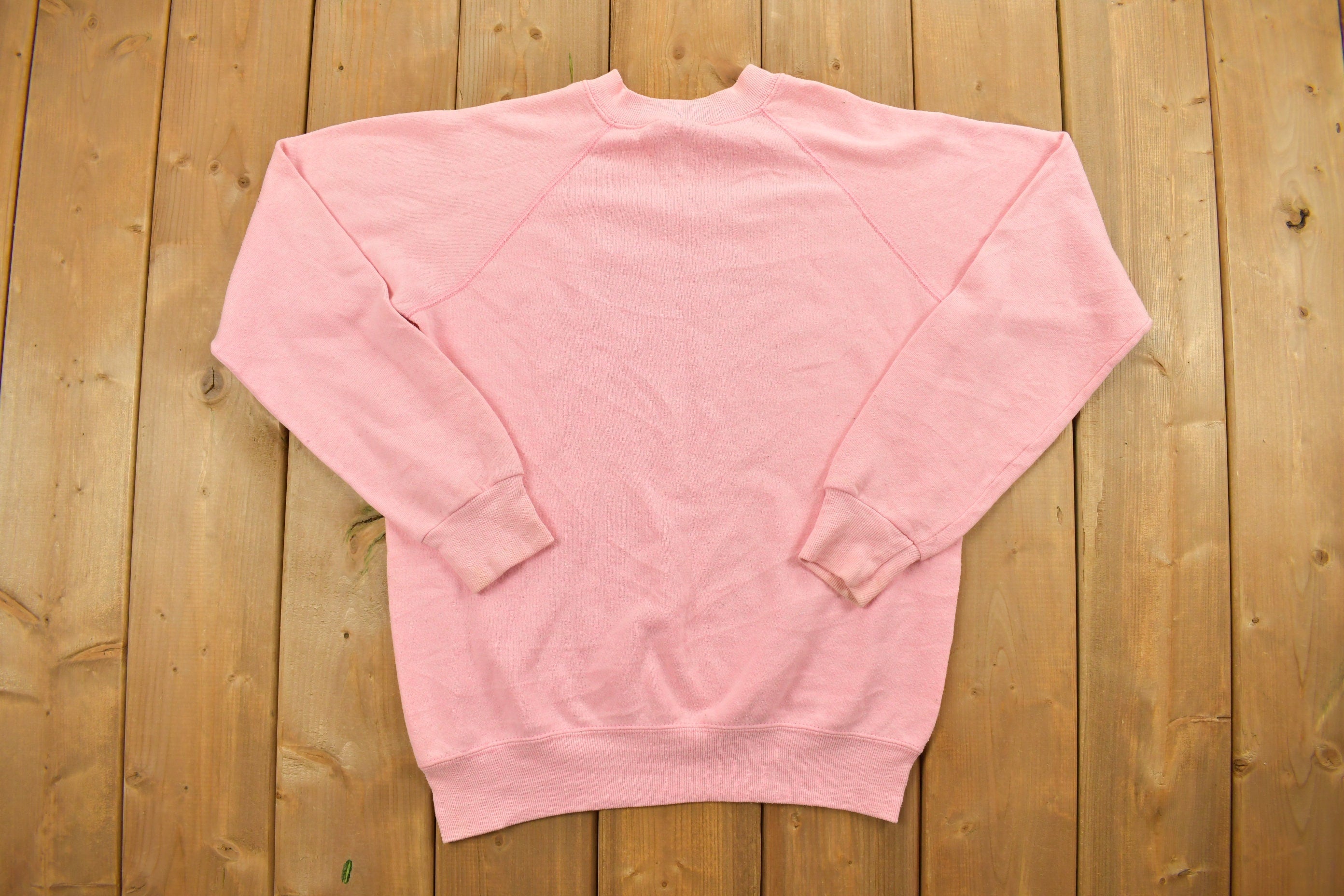 Vintage 1980s Teddy Bear Rope Pull Raglan Crewneck