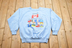 Vintage 1990s Canadian Provinces Crewneck Sweatshirt