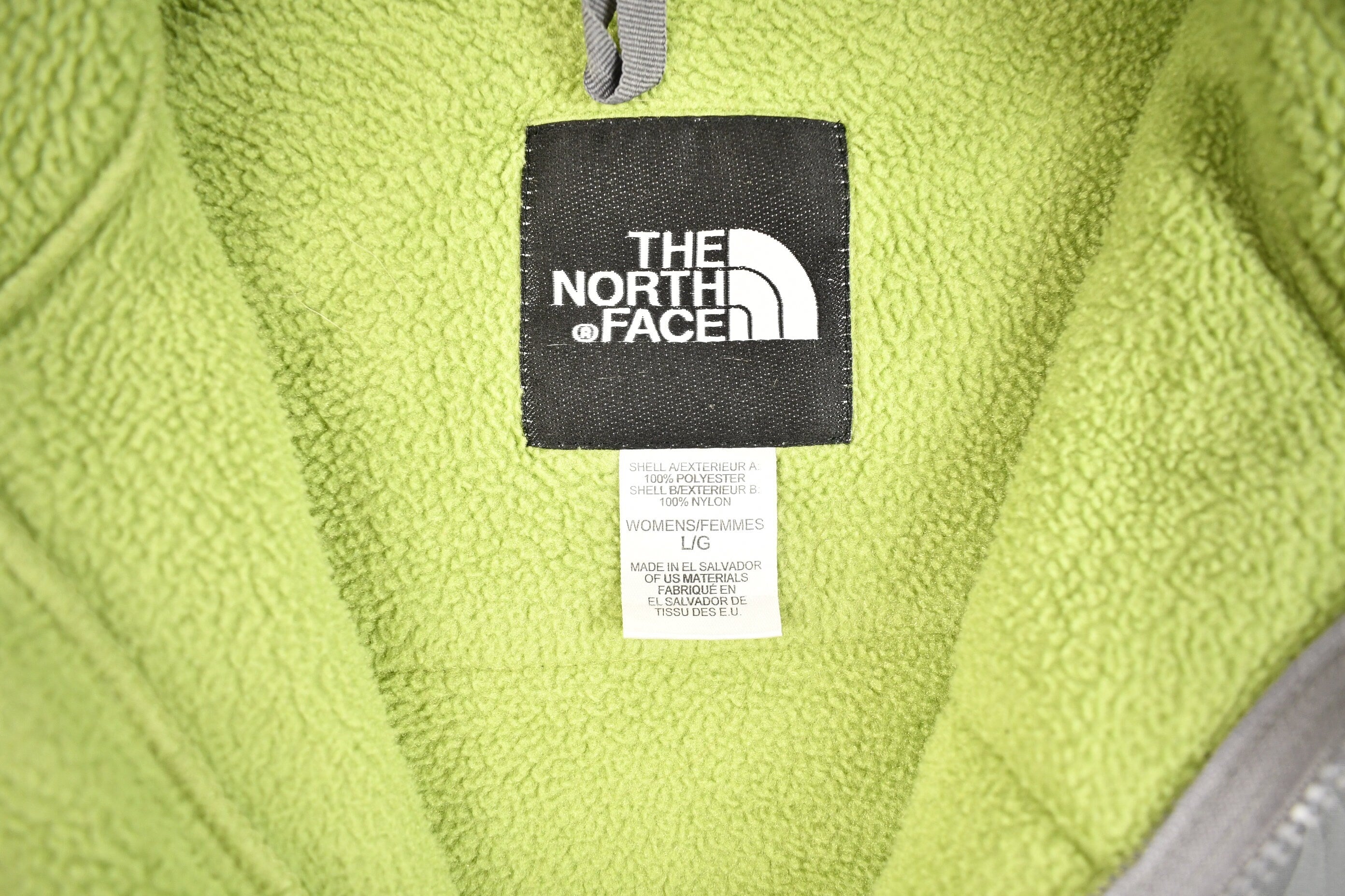 Vintage 1990s Lime Green The North Face Denali Fleece Women's Sweater