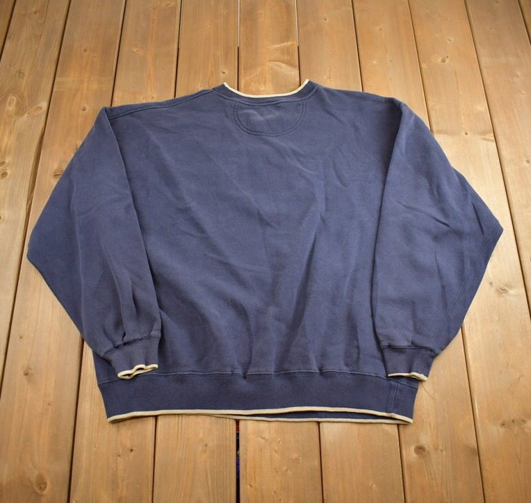 Vintage 1990s Cute Classic Car Grandpa Embroidered Crewneck Sweater Made In USA