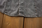 Vintage 1990s Grey Striped Button Up Shirt