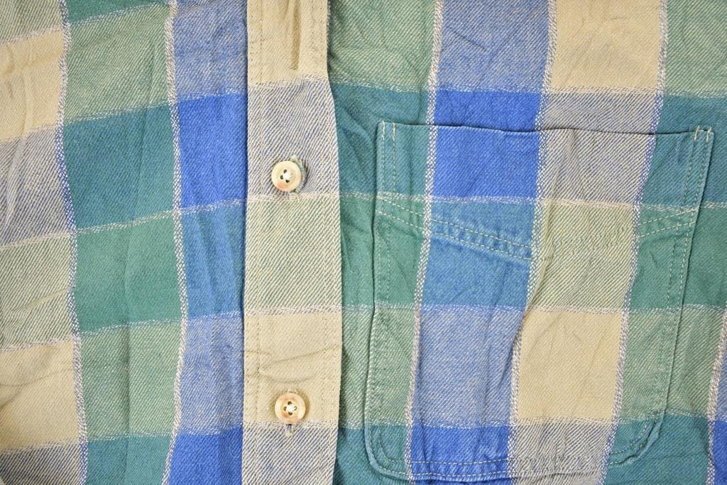 Vintage 1990s LL Bean Plaud Button Up Shirt Women's S