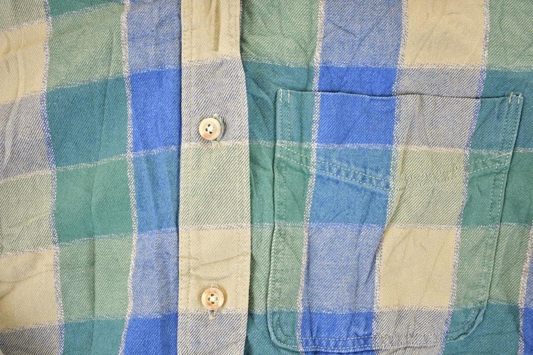 Vintage 1990s LL Bean Plaud Button Up Shirt Women's S