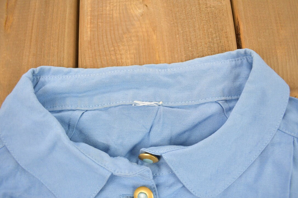 Vintage 1990s Women's Long Button Up Shirt