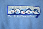Vintage 1990s Cute Grandkids and Snowman Double Collared Christmas Crewneck Sweater