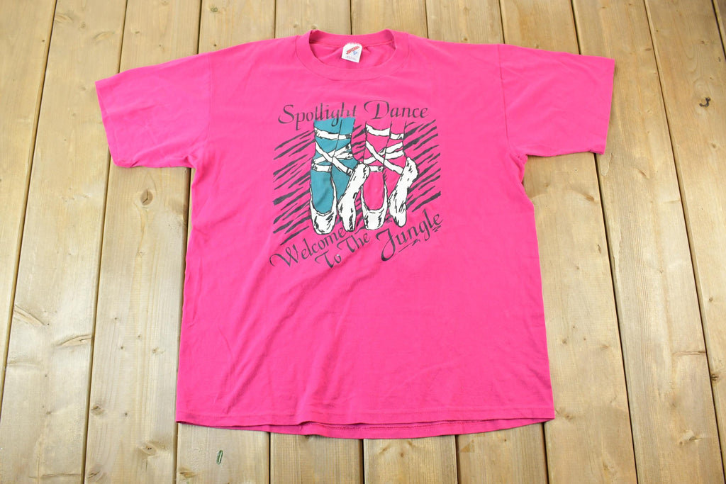 Vintage 1990s Welcome To The Jungle Single Stitch Dance T-Shirt