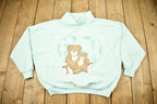 Vintage 1990s Teddy Bears And Hearts Cute Graphic Sweater
