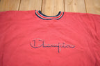 Vintage 1990s Champion Reverse Weave Embroidered Logo Crewneck Sweatshirt