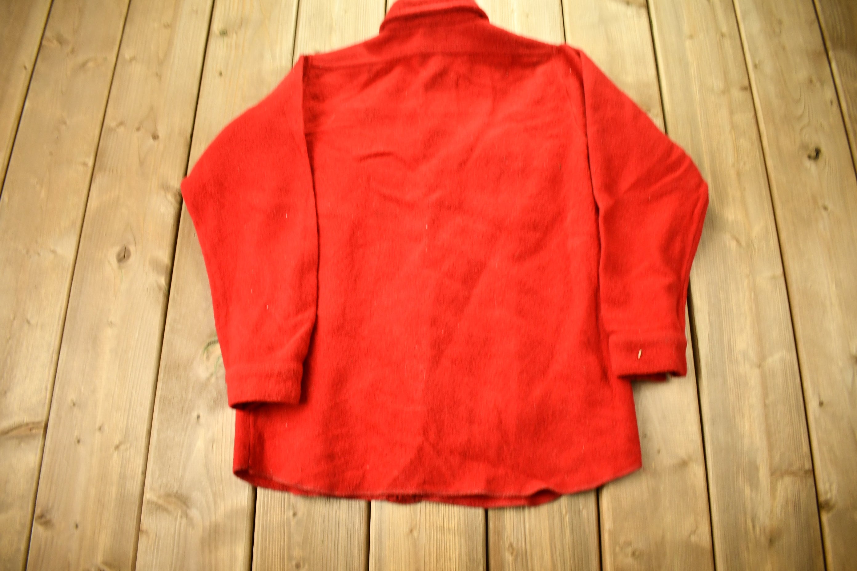 Vintage 1980s Frost Proof Wool Button Up Shirt