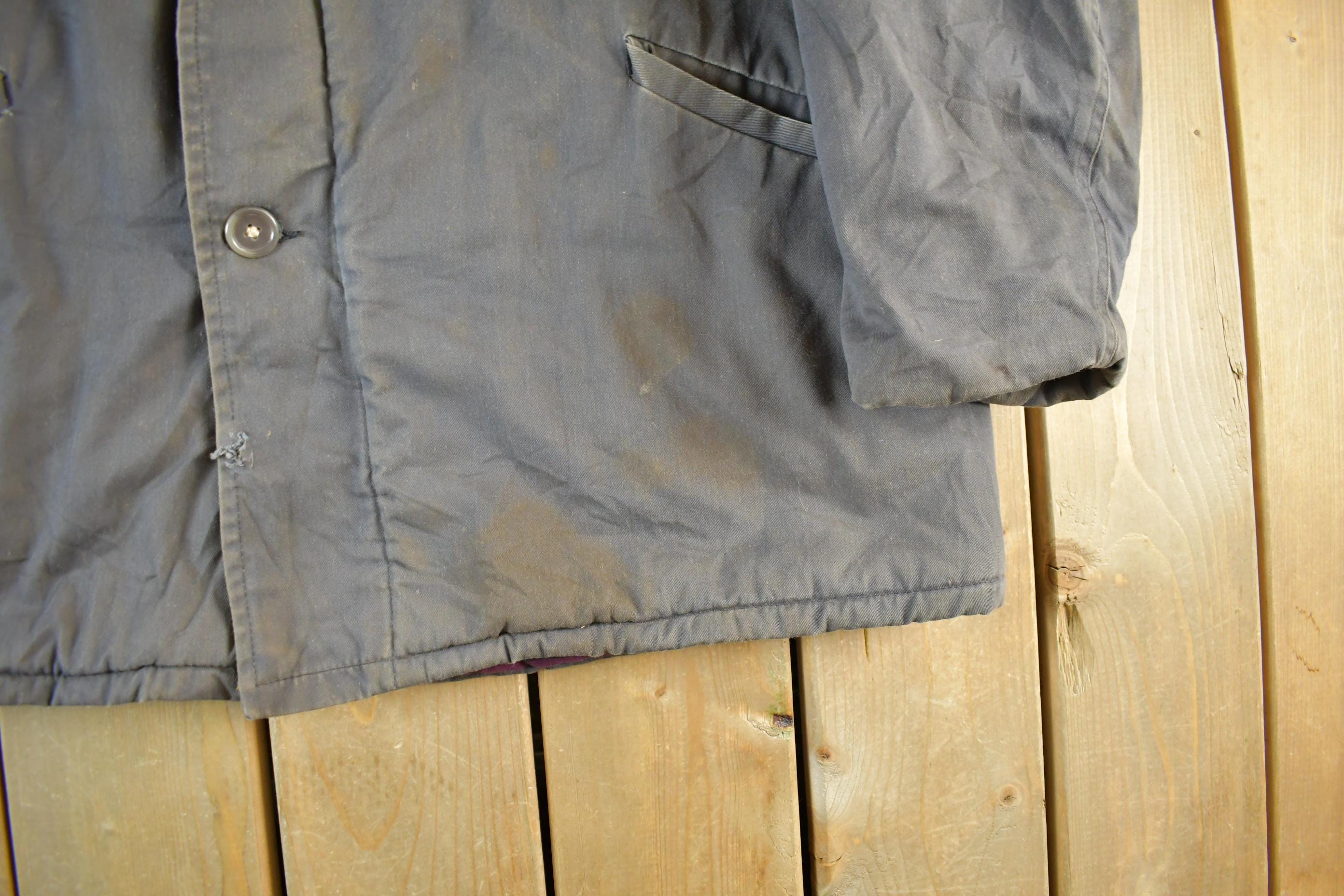 Vintage 1940s Lake O Woods Military Outdoors Jacket Men's XL