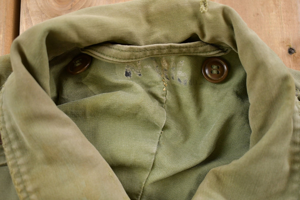 Vintage 1980s Army Military Field Jacket