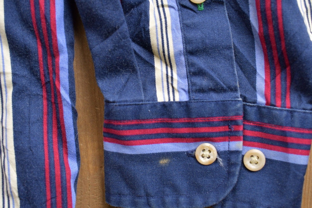 Vintage 1990s Tommy Hilfiger Striped Button Up Shirt