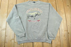 Vintage 1990s Endangered Black Rhino