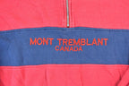Vintage 1990s Mont Tremblant Quarter Zip Souvenir Crewneck Sweatshirt
