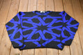 Vintage 1990s Jed Abstract Print Knitted Sweater