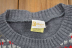 Vintage 1990s Collegian Of California Knitted Sweater
