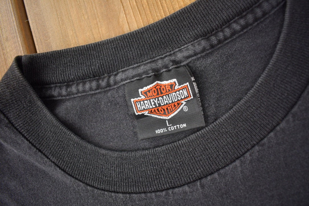 Vintage 1991 Legends Live Where Legends Roam Harley Davidson Motorcycles New Orleans Single Stitch Graphic T-Shirt Made In USA