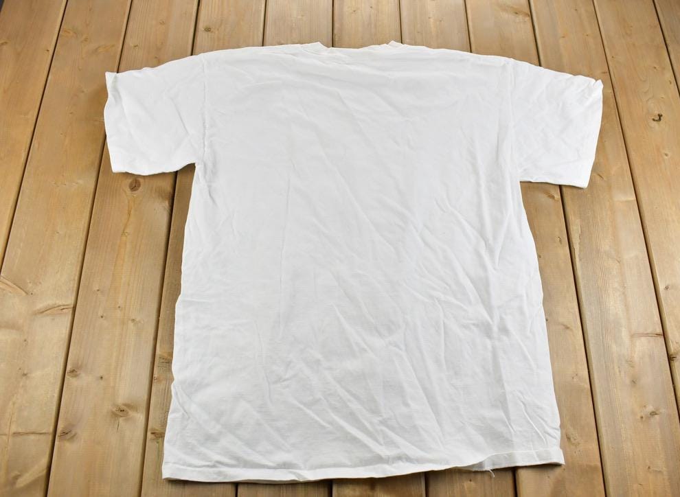 Vintage 1990s Cat And Fish Theme Graphic T-Shirt