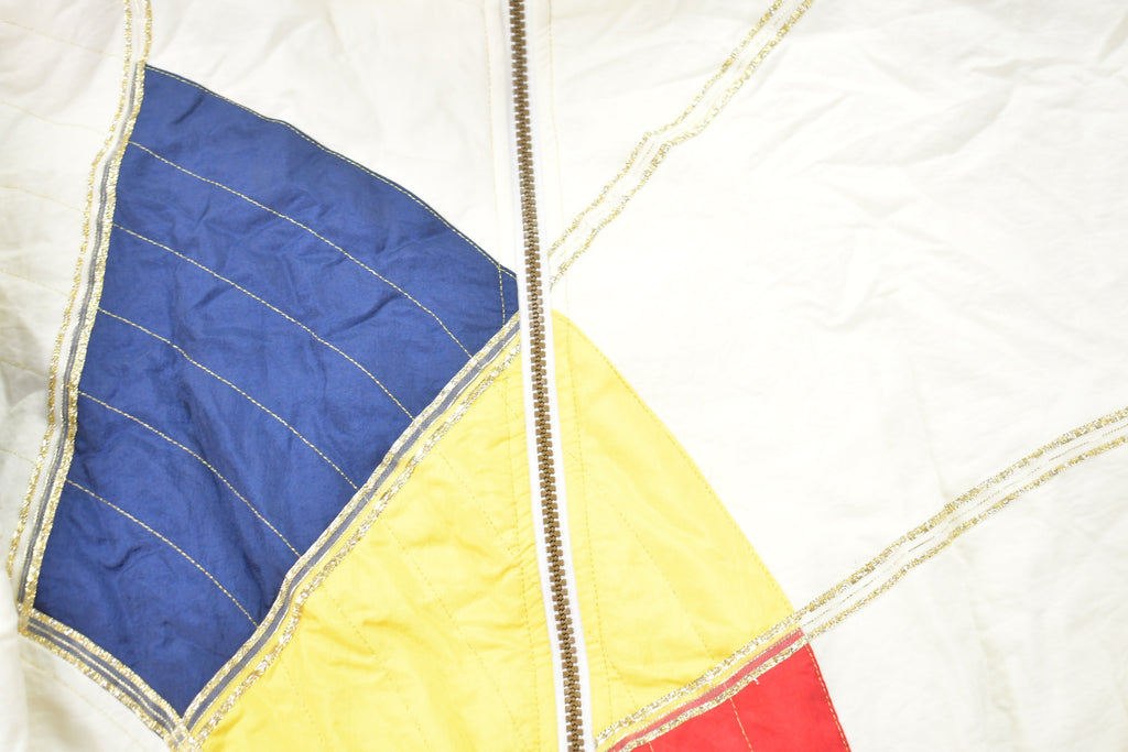 Vintage 1980s Janeve Abstract Full Zip Windbreaker Jacket
