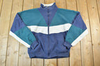 Vintage 1990s Pierre Cardin Crew Neck Zip Up Sweatshirt