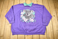 Vintage 1980s Koala Graphic Collared Raglan Crewneck