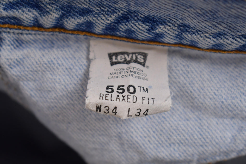 Vintage 1990s Levi's 550 Red Tab Denim Jeans Size 30 x 31