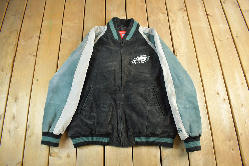 Vintage 2000s Philadelphia Eagles NFL Leather Jacket Men's XL