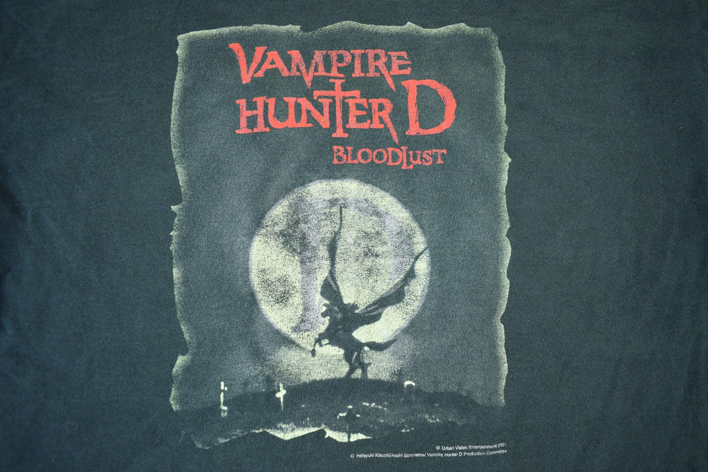 Vintage 2001 Vampire Hunter Bloodlust Anime Promo T-Shirt Men's Large