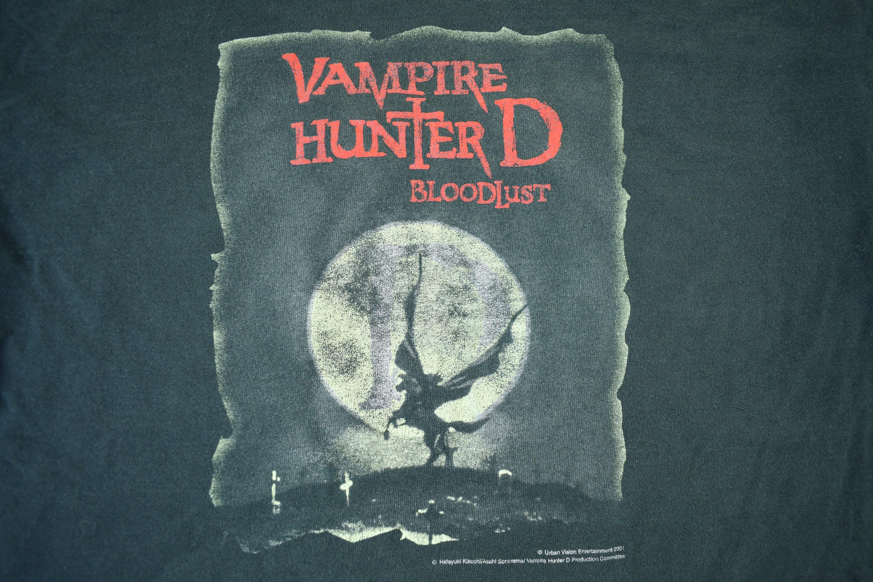 Vintage 2001 Vampire Hunter Bloodlust Anime Promo T-Shirt Men's Large