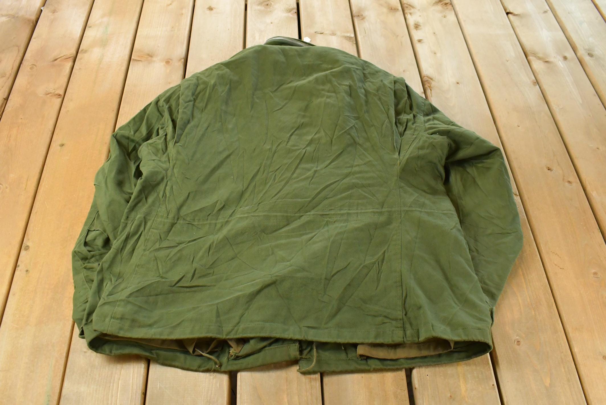 Vintage 1980s M-65 Military Cold Weather Field Coat Men's Large