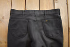 Vintage 1980s Lee Black Slacks Made In USA Size 38x32