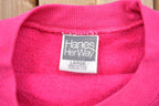 Vintage 1980s Hanes Blank Raglan Crewneck Sweatshirt