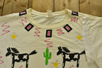 Vintage 1990s All Over Print Horse Graphic T-Shirt