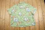 Vintage 1990s Bon Worth Hawaiian Floral Button Up Shirt