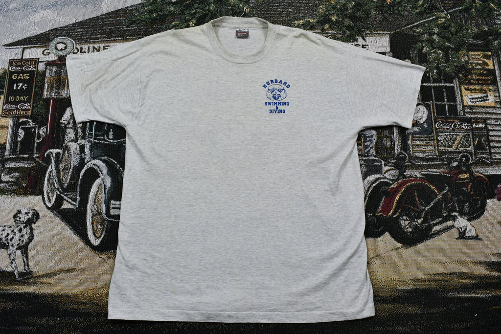 Vintage 1990s Hubbard Eagles Swimming & Diving Single Stitch T-Shirt