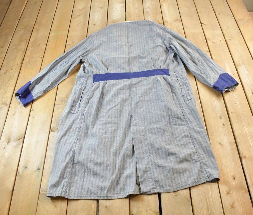 Vintage 1940s 4 Pocket Shop Coat Johnson & Co Go-Pfor 48 Herringbone