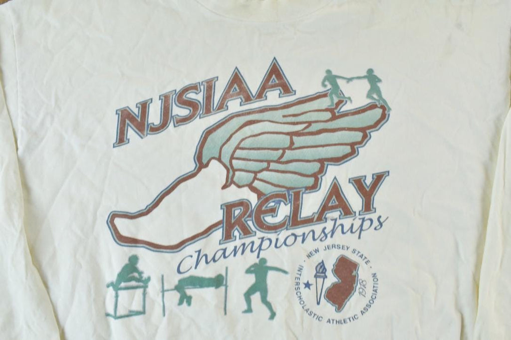 Vintage 1990s NJSIAA Relay University Collegiate Long Sleeve T-Shirt