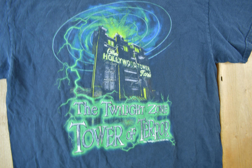 Vintage 1990s Walt Disney World The Twilight Zone Tower of Terror T Shirt