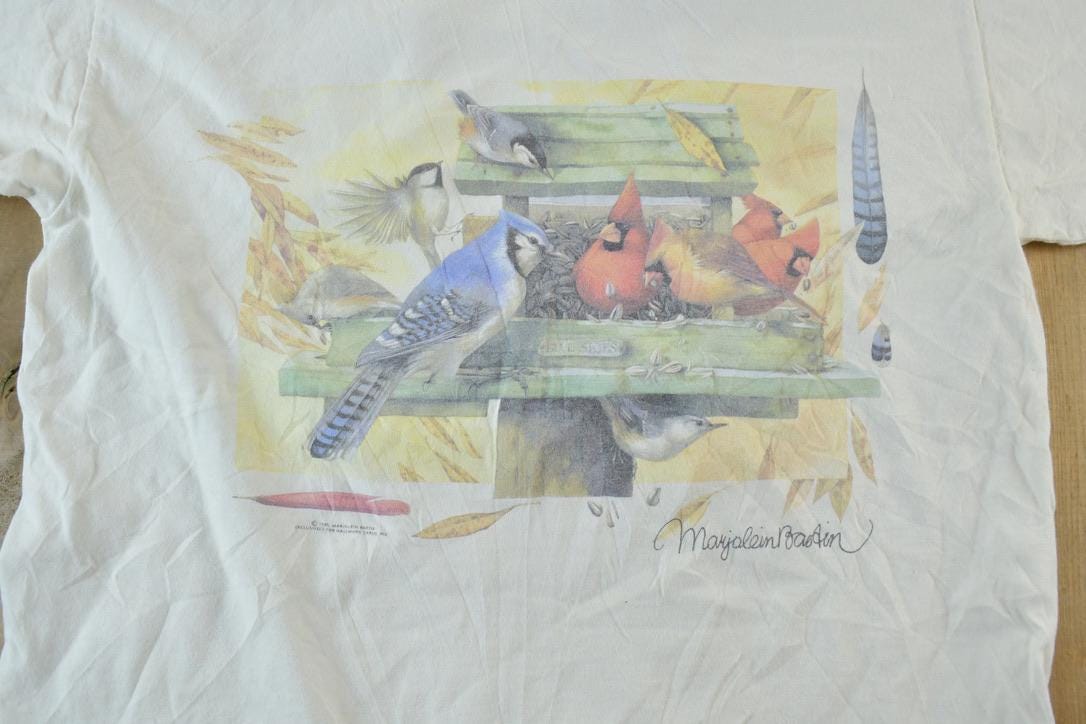 Vintage 1990s Blue Jays Bird Gang Outdoors T-Shirt