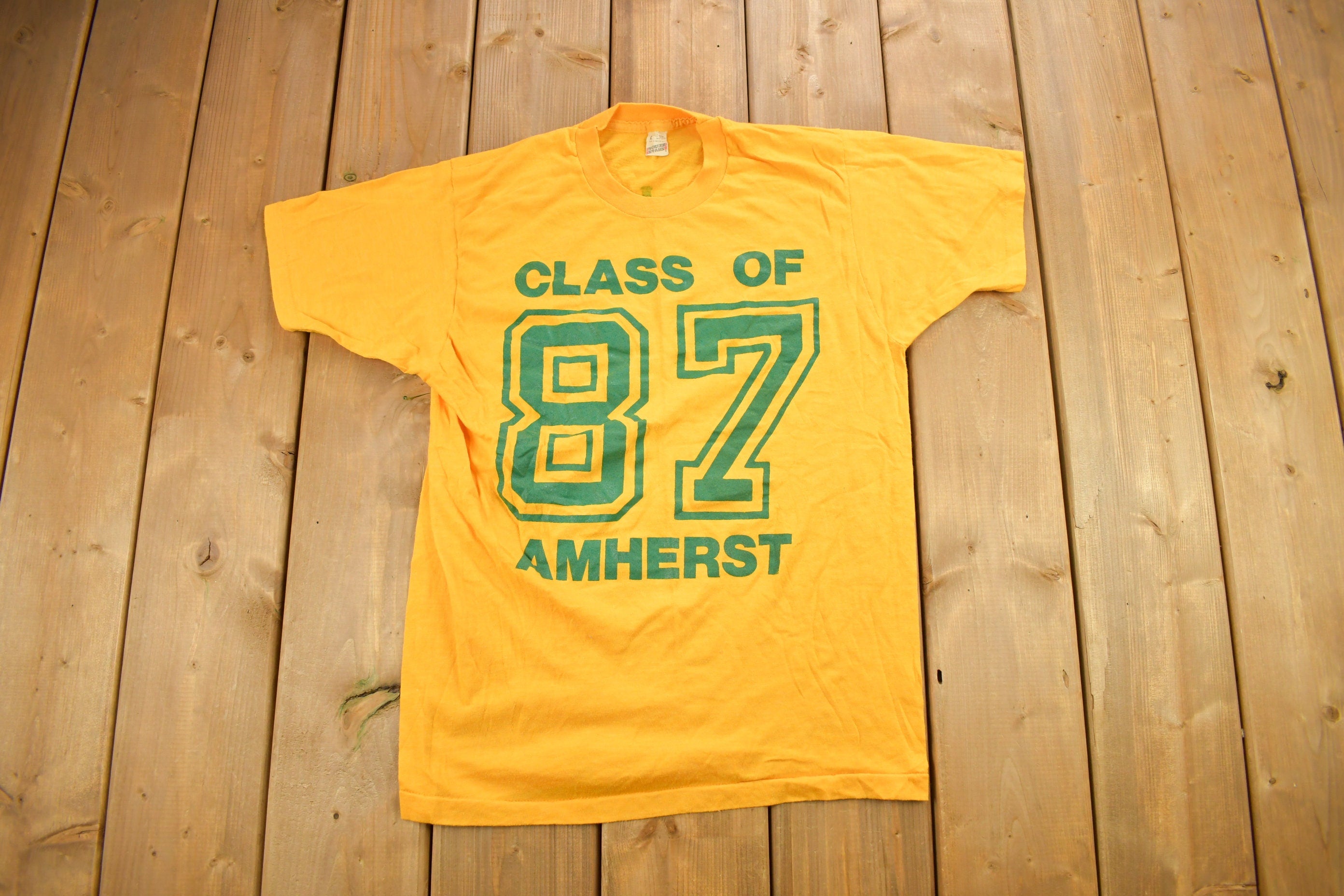 Vintage 1987 Marion L Steele Class Of 87 Amherst Graphic T Shirt