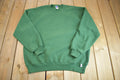 Vintage 1990s Green Russel Athletics Crewneck Sweatshirt Made In USA- XL