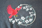 Vintage 1990s Cardinal Double Collar Embroidered Crewneck