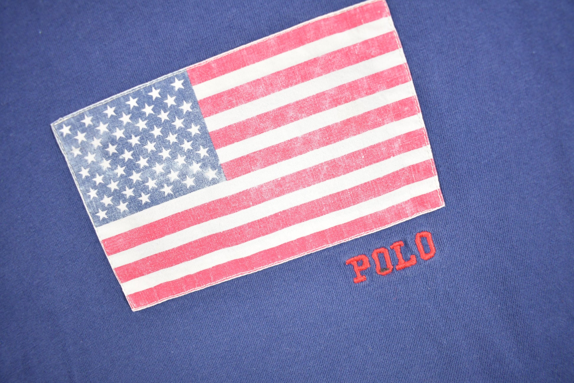 Vintage 1990s Polo Ralph Lauren Flag T-Shirt