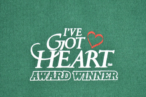 Vintage 1990s I've Got Heart Award Winner Graphic Crewneck Sweatshirt / 90s Crewneck / Made In USA / Essential / Streetwear / 90s