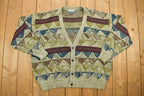 Vintage 1990s S.W Casuals Knit Cardigan Sweater