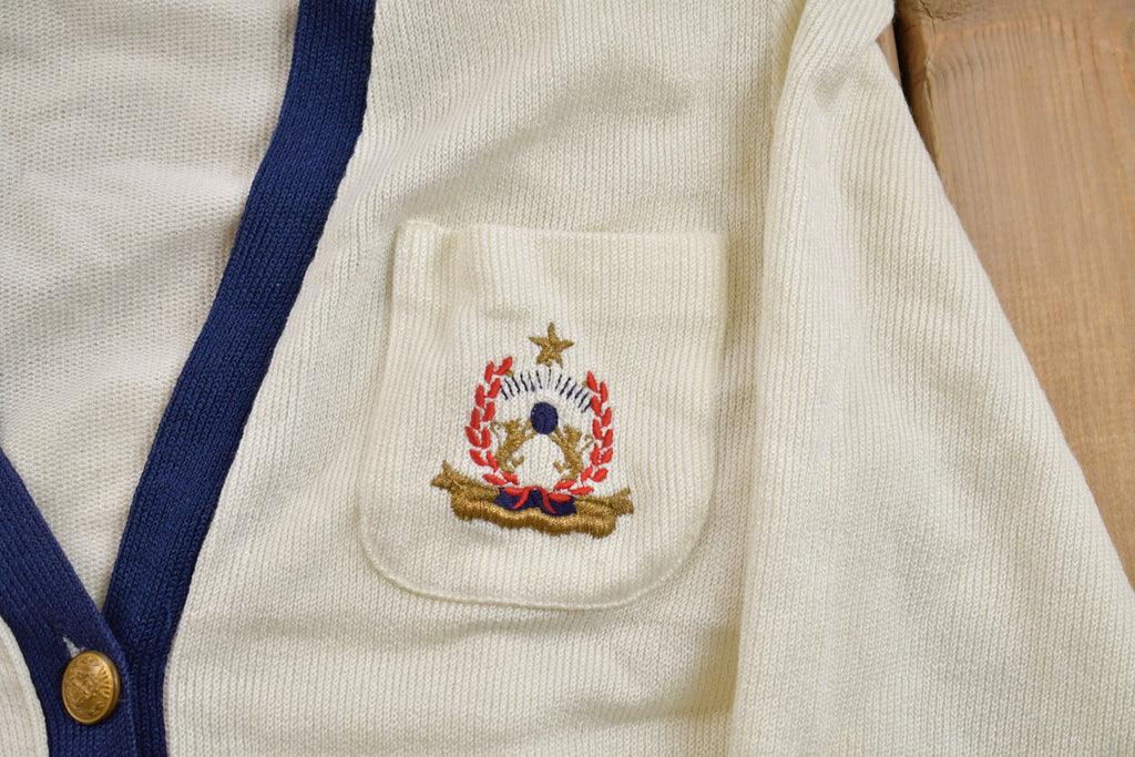 Vintage 1980s Leslie Fay Knitted Cardigan Sweater