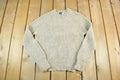 Vintage 1980s Peconic Bay Traders Fisherman Ribbed Wool Knit Sweater Men's Small
