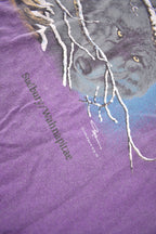 Vintage 1990s Sudbury Wolves Theme Single Stitch Graphic T-Shirt Made In Canada